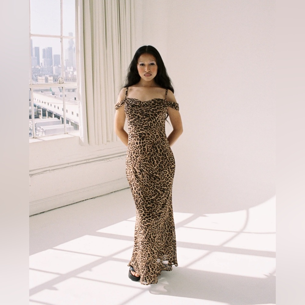 PERSONA The Shop - The Dream Girl Leopard Maxi Dress - S (NWOT)